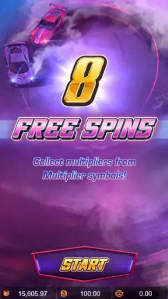 Speed Winner FREE SPINS FEATURE