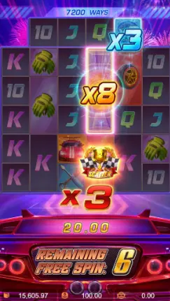 Speed Winner FREE SPINS FEATURE